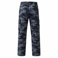 thumbnail image 3 of Men's Cargo Pants with Pockets Drawstring Long Trousers Relaxed Fit Stretch Work Pants, 3 of 5