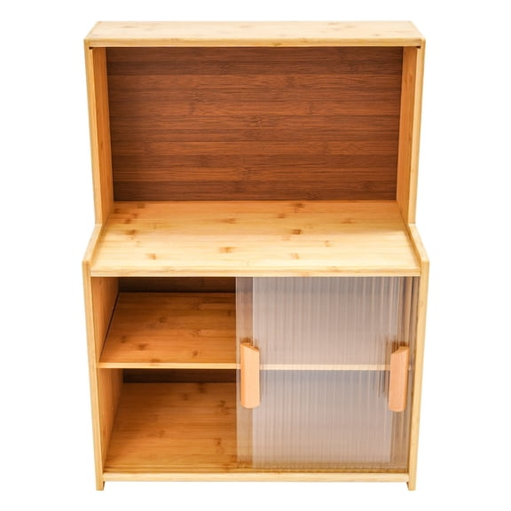 Modern Storage Cabinet Kitchen Storage Cabinet Kitchen Cabinet with Sliding Doors for Placing Cups, Plates