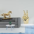 thumbnail image 2 of Escultura Figura Obra de Arte Adorno Coleccionable Estatua de Caballo Decoración de Escritorio Estantería Muebles de Sala Decoración del Hogar Gesto d, 2 of 8