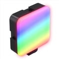 thumbnail image 1 of Full Color RGB LED Video Light 3000K-6000K Mini Fill Type-C Pocket Camera Hot Shoe Light,1 x RGB LED Video Light,Black, 1 of 8