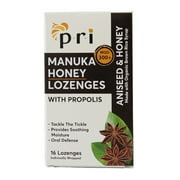 PRI Manuka Honey Lozenges With Propolis, Aniseed And Honey, 16 Ea..