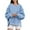 Blue-Fashion Sweatshirts, variant on Xcmzpl Womens Fleece Sweatshirts Casual Solid Color Round Neck Sweatshirt Holiday Sweater Tops Tunic Long Sleeve Blouses Fall Clothes