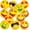 Emoji, variant on 12-Pack 12“ Beach Balls - Bulk Classic Beachball Inflatable Swimming Pool Toys for Games Adults Kids Birthday Party Supplies Combo Set, Rainbow Color Blow Up Luau Decorations Favors Gifts (12")