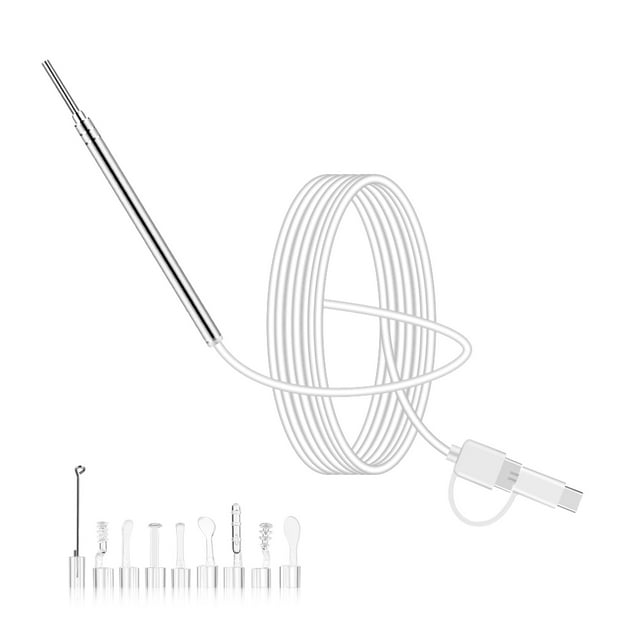 Mini Camera 3.9MM 6 LEDs Three-in-one Interface USB Inspection Ear Nose Visual Health Care with Ear Pick Set