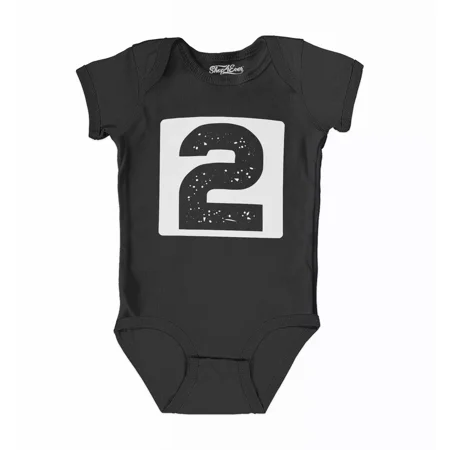 Second Birthday Outfit Speckle Baby Bodysuit 2 Year Old Infant Cotton Romper Cute And Cool Baby Bodysuit  Cute Natural Baby Onesie  Trendy Baby Clothes