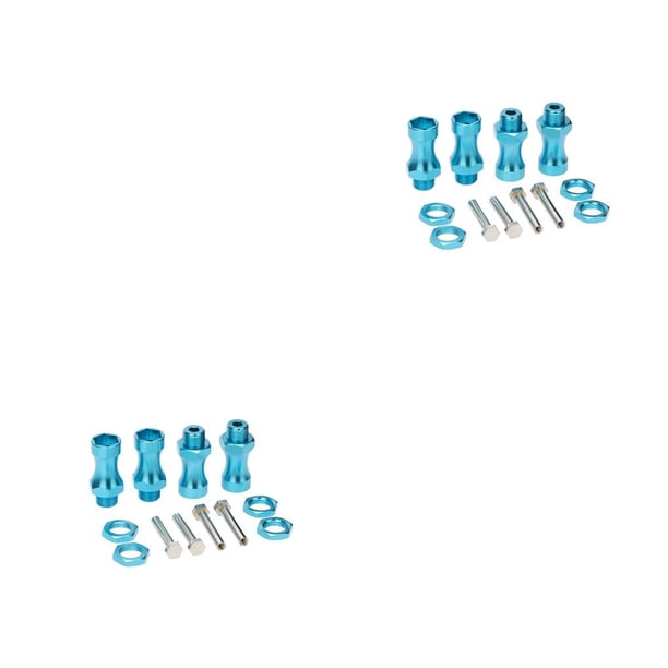 Vogacara Adaptadores hexagonales RC de 4 piezas, 12mm a 17mm, adaptador de actualización firme Simple, accesorio modificado, Kit de accesorios de Azul 2piezas Vogacara CBP197977