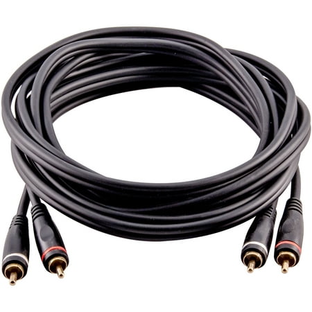 Seismic Audio 25 Foot Dual RCA Male to Dual RCA Male Audio Interconnect Cable - Home AV Cord -