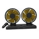 thumbnail image 4 of Ventilador de escritorio de viento fuerte de rotación de ventilador de circulación de aire de refrigeración de coche automotriz 360 degree Cabezal doble 24V Zulema Mini ventilador de coche, 4 of 8