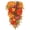 Orange, variant on Briful 23.6” Artificial Pumpkin Harvest Teardrop Swag Fall Hanging Decoration with Mini Pumpkins Pinecones & Maple Leaves for Front Door Autumn Home Decor