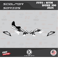 thumbnail image 3 of Kalair GFX Graphics Kit for Ktm DUKE390 (2024) Scalper Series, 3 of 4