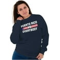 thumbnail image 3 of Puerto Rico VS Everybody PR Flag Sweatshirt for Men or Women Brisco Brands S, 3 of 5