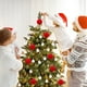 thumbnail image 3 of 72 Bolas Navideñas de Terciopelo Flocadas, Adornos Navideños de Plástico, Adornos Colgantes Decorativos para Árbol de Navidad., 3 of 7