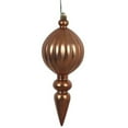 thumbnail image 7 of Vickerman N151030DMV 8 in. Antique Gold Matte Finial Christmas Ornament with UV Drilled  6 per Bag, 7 of 7