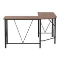 thumbnail image 3 of Zstar L-shaped Computer Desk Wooden Tabletop Laptop Corner Table Workstation, 3 of 8