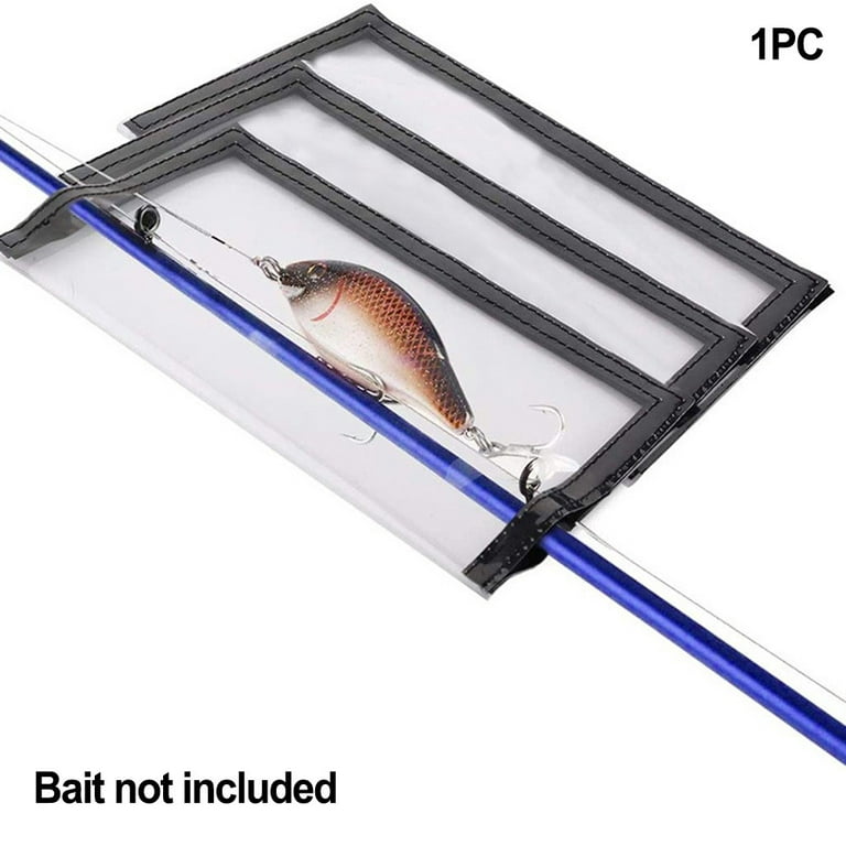 Fishing Lure Cover Pvc Hook Wraps Fishing Bait Storage Bag Clear Protective  Bag