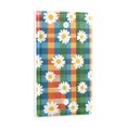 thumbnail image 2 of Yayeee Blank Wall Plate Cover 1-Gang 4.5"x2.7" Home Unused Decorative Outlet, Green Checkered Daisy, 2 of 7