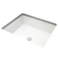 thumbnail image 4 of Miseno MNO1713BWH 17 x 13 in. Rectangular Undermount Bathroom Sink with Rear Overflow, White, 4 of 7