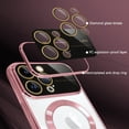 thumbnail image 2 of for iPhone 14 Pro Max Case Magnetic Clear Full Camera Protection [Compatible with MagSafe] Luxury Plating Transparent Shockproof Anti-Scratch Soft TPU Phone Cases for Women Men-Rose Gold, 2 of 11