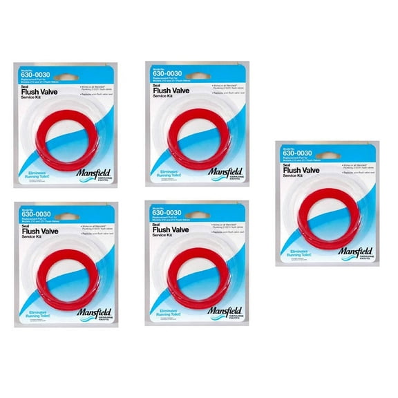 Mansfield Plumbing 0030 Flush Valve Service Pack, Fits 210/211 Flush Valve 5-Pack