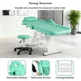 thumbnail image 6 of Massage Spa Bed Facial Chair Table Tattoo Chair 73in 3-Section Multipurpose Massage Bed Professional Facial Lash Bed Chair Tattoo Table Beauty Spa Salon Equipment-Light Green, 6 of 10
