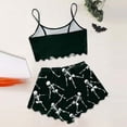 thumbnail image 5 of MEZZALL Pajama Sets Women Sleeveless Crop Tank Tops with Elastic Waist Shorts Halloween Skeleton Print Comfortable Home Wear Nightwear, 5 of 5