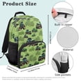 thumbnail image 7 of Pzuqiu Green Tractor Custom 17 Inch Backpack for Kids Personalized with Name Large Capacity Durable Bookbag Adjustable Straps Customized for School Travel Daily Use, 7 of 7
