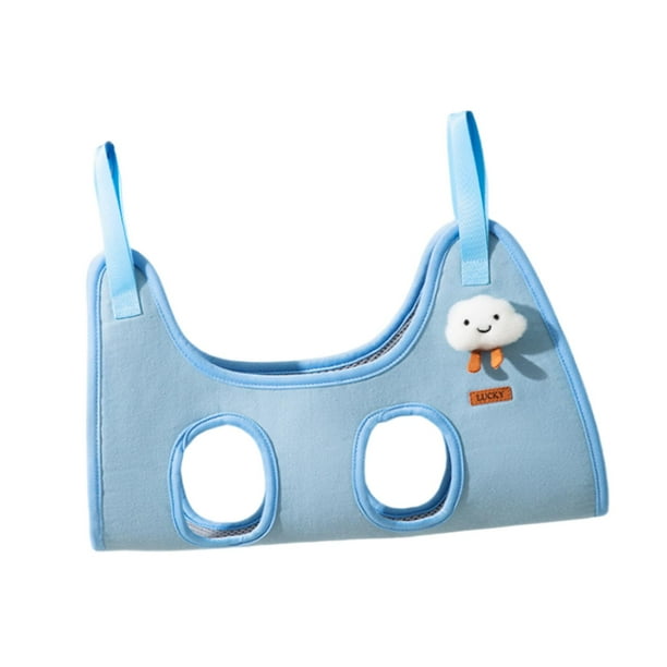 de aseo para gatos, tela duradera para ducha de gatos, bolsa fija con pinza para uñas respetuosa con la piel nubes azules jinwen Hamaca de aseo para gatos