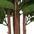 thumbnail image 5 of Pure Garden 70-inch Artificial Rubber Plant - Realistic Faux Tree, Green, 5 of 8