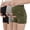 Black/Light Gray/Olive Drab, variant on Maternity 3Pack Yoga Shorts High Waist Over Bump, Soft Stretchy Pregnancy Lounge Shorts with Pockets