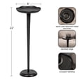 thumbnail image 2 of Mesa de bebidas Kate y Laurel Alessia Modern Black Aluminium, 2 of 8