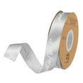 thumbnail image 1 of 25mm 50 Yarda(46m) Ancho Satén Cinta Grosgrain San Valentín Boda Cinta para Regalo Envoltura Pastel Caja Lazos, Solo para Tú, Gris, 1 of 7