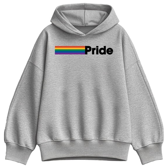 Instant Message - Pride Oversized Fleece Hoodie Sweatshirt