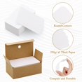 thumbnail image 1 of 300Pcs White Kraft Paper Card, 3.5x2 inches Business Message Cards, Revision Flash Cards, Blank Index Cards for DIY, Study, Memory, Note, Gift Tags, Messages, 1 of 7