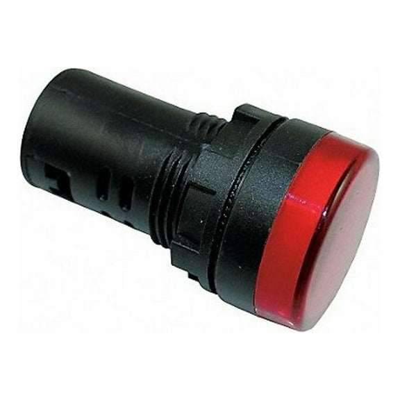 Dayton Raised Indicator Light,22mm,240V,Red 22NZ11