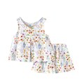 thumbnail image 4 of NAISIBABY Girls Outfit Sets 2-Piece, Graphic Tank Tops and Shorts Casual Soft Cotton Kids Summer Clothes Multicolor 4T, 4 of 9