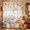 Gray, variant on Thanksgiving Pumpkins Shower Curtain Set - Long 72" x 84" Washable Bathtub Curtain with 12 Hooks, Fall Maple Leaf Harvest Autumn Waterproof Fabric Stall Shower Curtains for Bathroom/Bathtub Décor