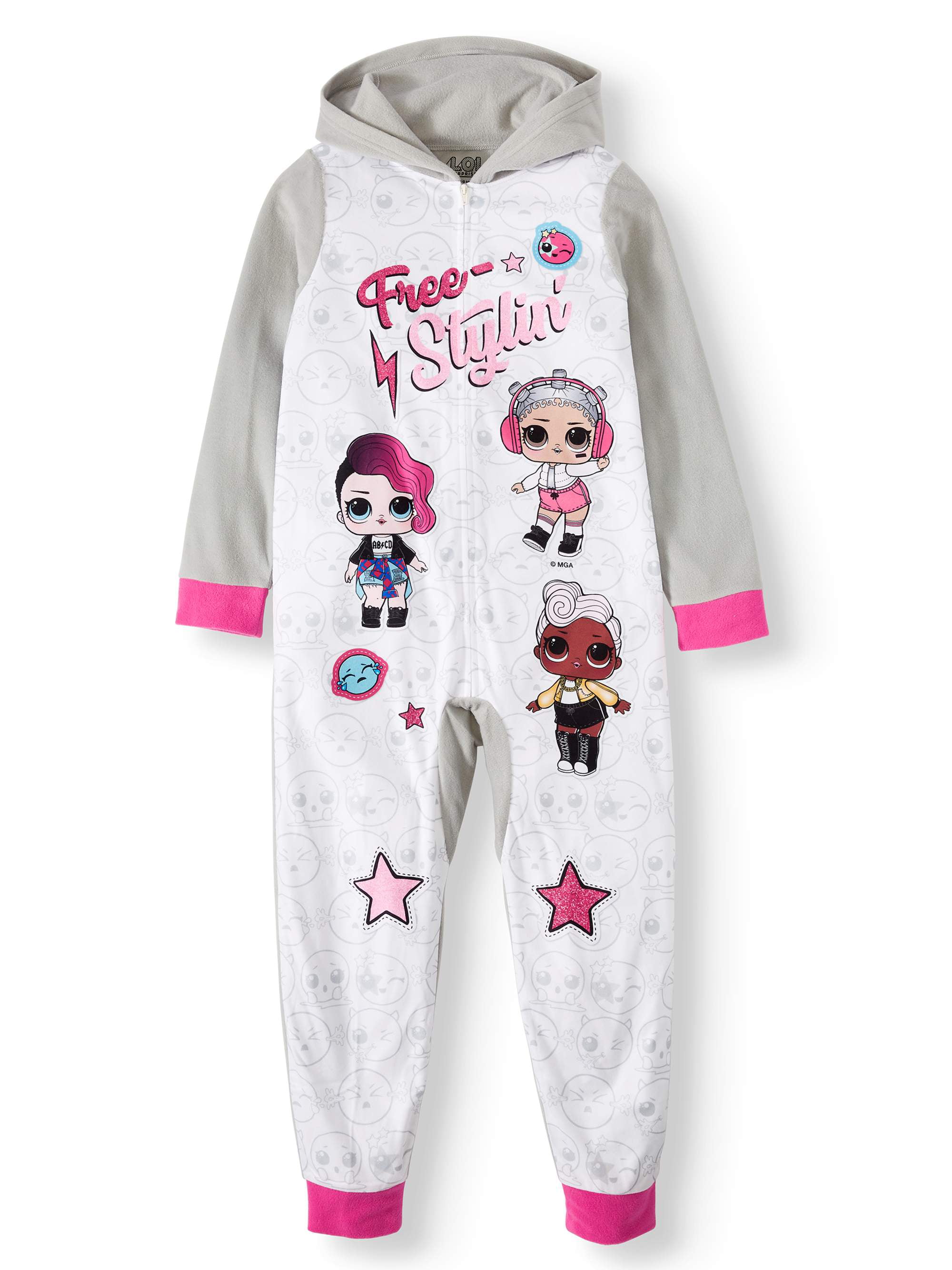 INTIMO Girls LOL Surprise Born to Be Bad Raglan Nightgown Pajamas Sleep Shirt