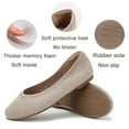 thumbnail image 5 of Ataiwee Women's Wide Width Flat Shoes，Plus Size Round Toe Slip on Wide Ballet Shoes., 5 of 8