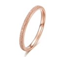 thumbnail image 1 of Anillos de acero inoxidable para mujer, de alta calidad, a la moda, sencillos, de 2 mm de ancho, Color oro rosa, regalo para niña, joyería Tan Jianjun unisex, 1 of 2