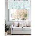thumbnail image 5 of Teal Wave Lines Valances for Windows Abstract Curves Modern Style Rod Pocket Curtains Valance Short Window Treatment Drapes for Living Room, Bedroom Bathroom 42"&nbsp;W x 18" L, 5 of 5