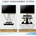 thumbnail image 6 of FEBTECH - Wall Entertainment Center Shelves - Shelf for Projector - Floating Shelves for Tv,DVD Players,Games Consoles, Cable Boxes, TV Accessories, 2 Shelf, Black, 6 of 7