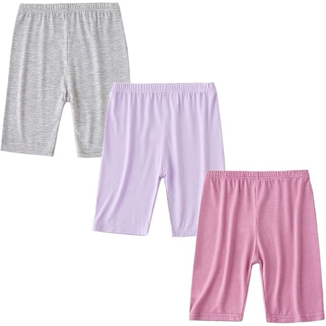 Lot de 3 Leggings Courts de Cyclisme pour Filles Été