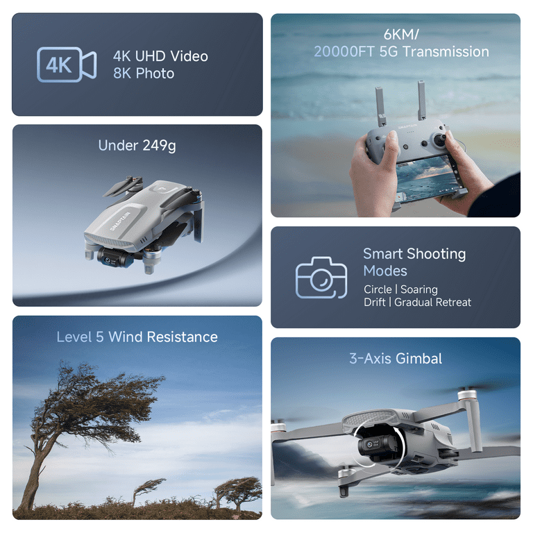 SNAPTAINドローン GPS搭載 Snaptain P40 Lite GPS Drone with Camera for Adults 4K Video
