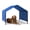 Blue, variant on WDZS Dog Shade, 4'x4'x3.3' Dog Tent Outdoor Dog Shelter for Outside Large Dogs, Sun Rain Snow Canopy for Big Animal with Waterproof Cover, Ground Stake,Gray