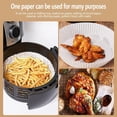 thumbnail image 2 of Doublure en Papier Jetable pour Friteuse à Air Chaud, Doublures Antiadhésives pour Friteuse à Air, Papier de Cuisson pour Friteuse à Air Résistant à l'Huile, Imperméable, Papier Parchemin de Qualité Alimentaire pour Cuisson Rôtissage Micro-Ondes, 2 of 8