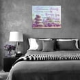 thumbnail image 4 of Serenity Prayer Wall Art Christian Bible Scripture Wall Decor Purple Lavender Zen Stone Meditation Pictures Painting Print Framed Artwork for Bathroom Bedroom Living Room Yoga Room Office 12"x16", 4 of 6