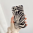 thumbnail image 2 of Gimfun, funda de teléfono con patrón de cebra de dibujos animados para IPhone 11 14 13 Pro Max 12 7Plus X XR Xsmax, funda trasera de cuero con leopardo a prueba de golpes 14 Tan Jianjun unisex, 2 of 2