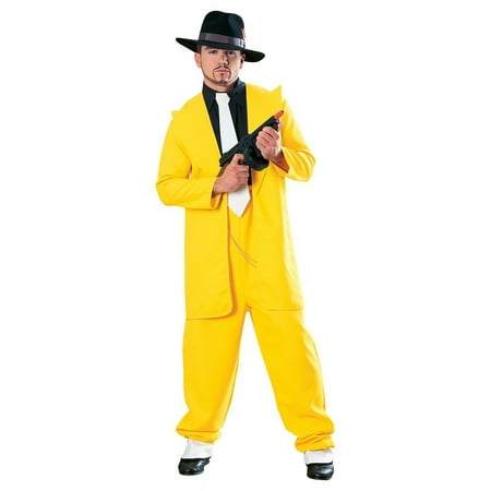 Zoot Suit Pattern - Yellow Zoot Suit Adult Costume - X-Large