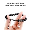 thumbnail image 1 of Mode 8MM Bracelets Assortis Réglable Noir Mat Bouddha Perles Diffuseur Bracelet Exquis Femmes Accessoires Cadeaux pour Hommes Sable Perle, 1 of 9