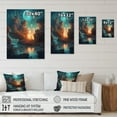 thumbnail image 4 of DESIGN ART Designart "Swallowed By The Galaxy Iv" Space Wall Art For Living Room 30 in. wide x 40 in. high, 4 of 5